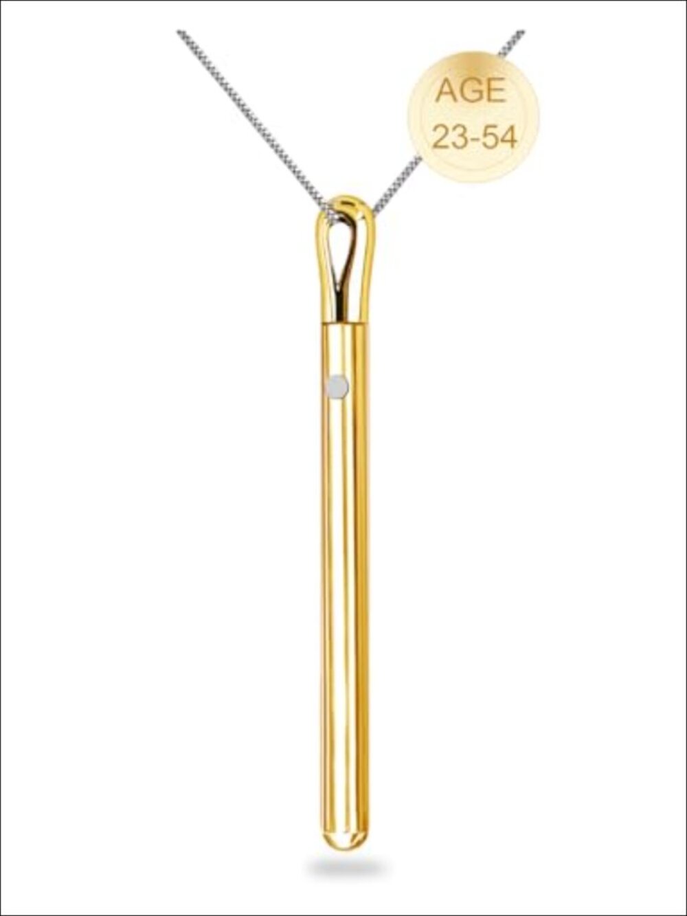 Women's 23.6" Stainless Steel Gold Plated Long Pendant Necklace